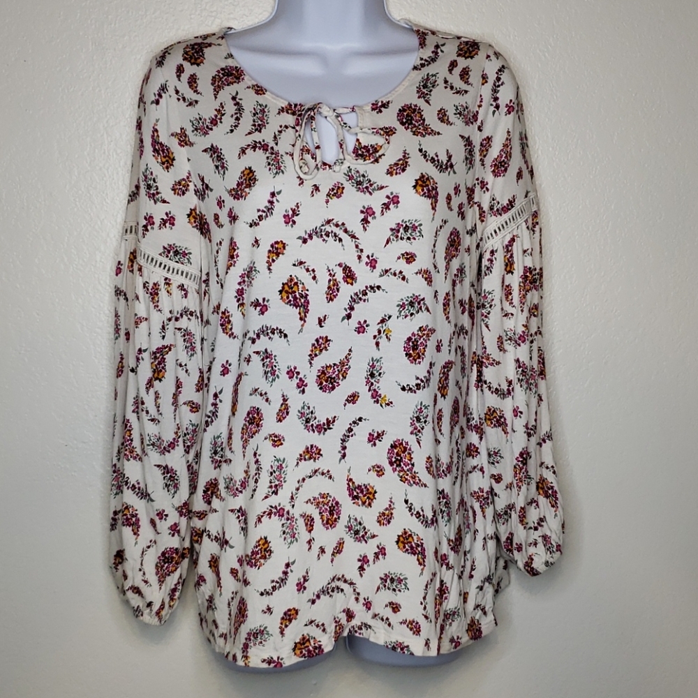 Floral long sleeve shirt